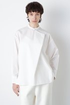 【ヒューエルミュージアム/hueLe Museum】の【hLM】タックネックブラウス 人気、トレンドファッション・服の通販 founy(ファニー) ファッション Fashion レディースファッション Fashion for Women トップス・カットソー Cut & Sew Tops シャツ・ブラウス・オフィスカジュアル Elegant Blouses & Button-Ups インナー Innerwear エレガント 上品 Elegant ジャケット Jacket, Outerwear ストレッチ Stretch, Stretchy Fabric スリーブ Sleeve, Long Sleeve / Short Sleeve ドレープ Drape, Draping Fabric フロント Front, Front Design ロング Long, Long-Length thumbnail ホワイト|ID: prp329100004882289 ipo3291000000036442245