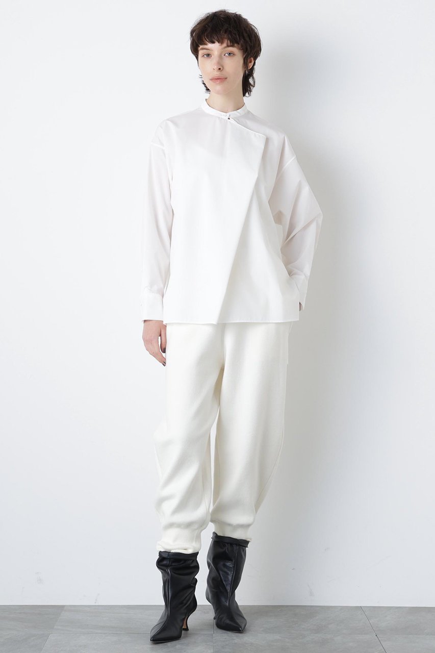 【ヒューエルミュージアム/hueLe Museum】の【hLM】タックネックブラウス 人気、トレンドファッション・服の通販 founy(ファニー) ファッション Fashion レディースファッション Fashion for Women トップス・カットソー Cut & Sew Tops シャツ・ブラウス・オフィスカジュアル Elegant Blouses & Button-Ups インナー Innerwear エレガント 上品 Elegant ジャケット Jacket, Outerwear ストレッチ Stretch, Stretchy Fabric スリーブ Sleeve, Long Sleeve / Short Sleeve ドレープ Drape, Draping Fabric フロント Front, Front Design ロング Long, Long-Length other-2|ID: prp329100004882289 ipo3291000000036442248