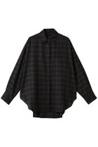 【フローレント/FLORENT】のウール ミックス チェック シャツ 人気、トレンドファッション・服の通販 founy(ファニー) ファッション Fashion レディースファッション Fashion for Women トップス・カットソー Cut & Sew Tops シャツ・ブラウス・オフィスカジュアル Elegant Blouses & Button-Ups スリーブ Sleeve, Long Sleeve / Short Sleeve チェック Check, Plaid, Tartan ミックス Mix, Mixed Style ロング Long, Long-Length thumbnail ブラック|ID: prp329100004882304 ipo3291000000036442405
