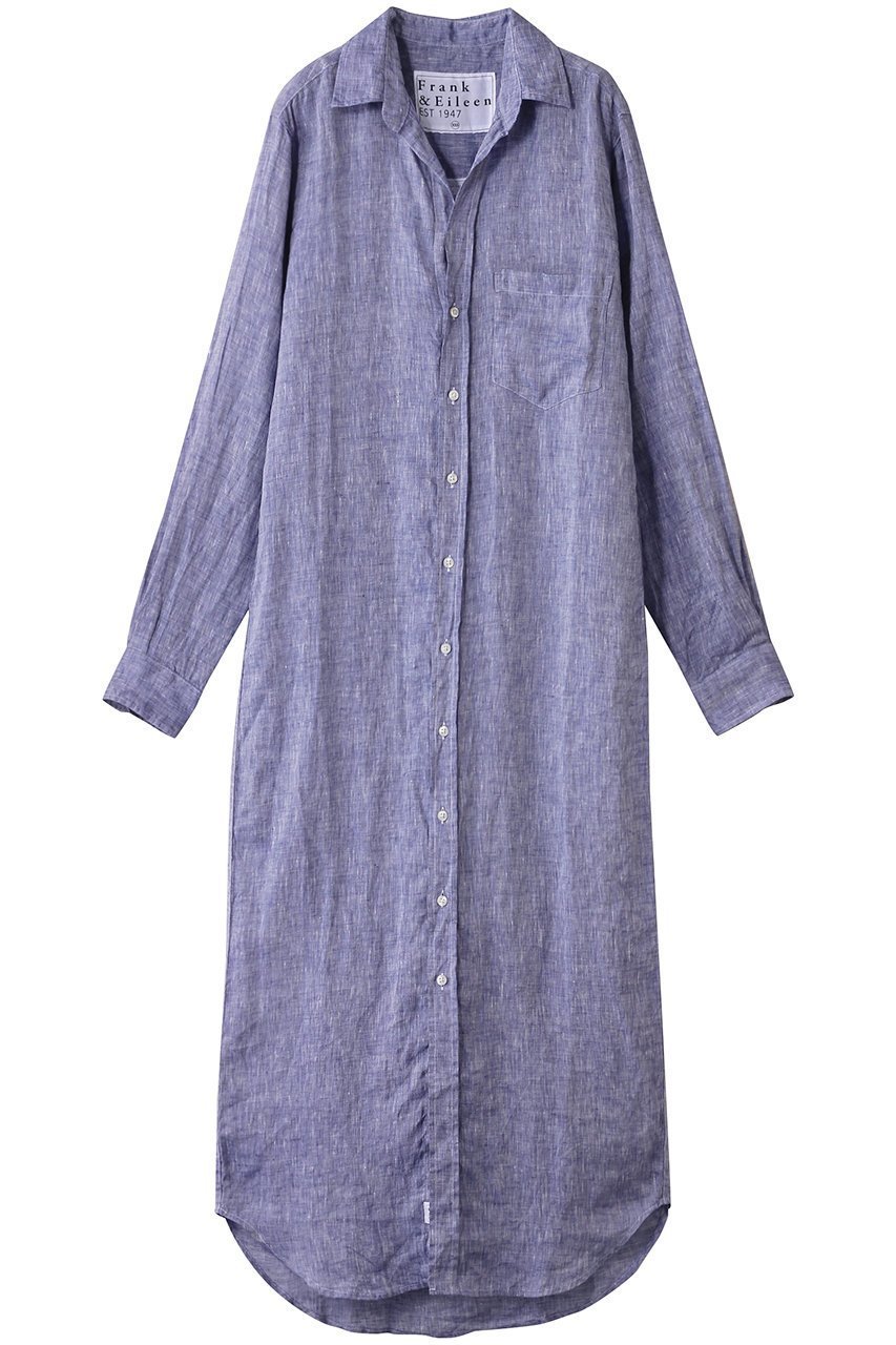 【フランク&アイリーン/Frank&Eileen】のRORY イタリアンリネン ブルー ロングシャツ インテリア・キッズ・メンズ・レディースファッション・服の通販 founy(ファニー) ファッション Fashion レディースファッション Fashion for Women トップス・カットソー Cut & Sew Tops シャツ・ブラウス・オフィスカジュアル Elegant Blouses & Button-Ups シンプル Simple, Minimal スリーブ Sleeve, Long Sleeve / Short Sleeve リゾート Resort, Vacation Style リネン Linen, Linen Fabric ロング Long, Long-Length ブルー|ID: prp329100004882317 ipo3291000000036442517