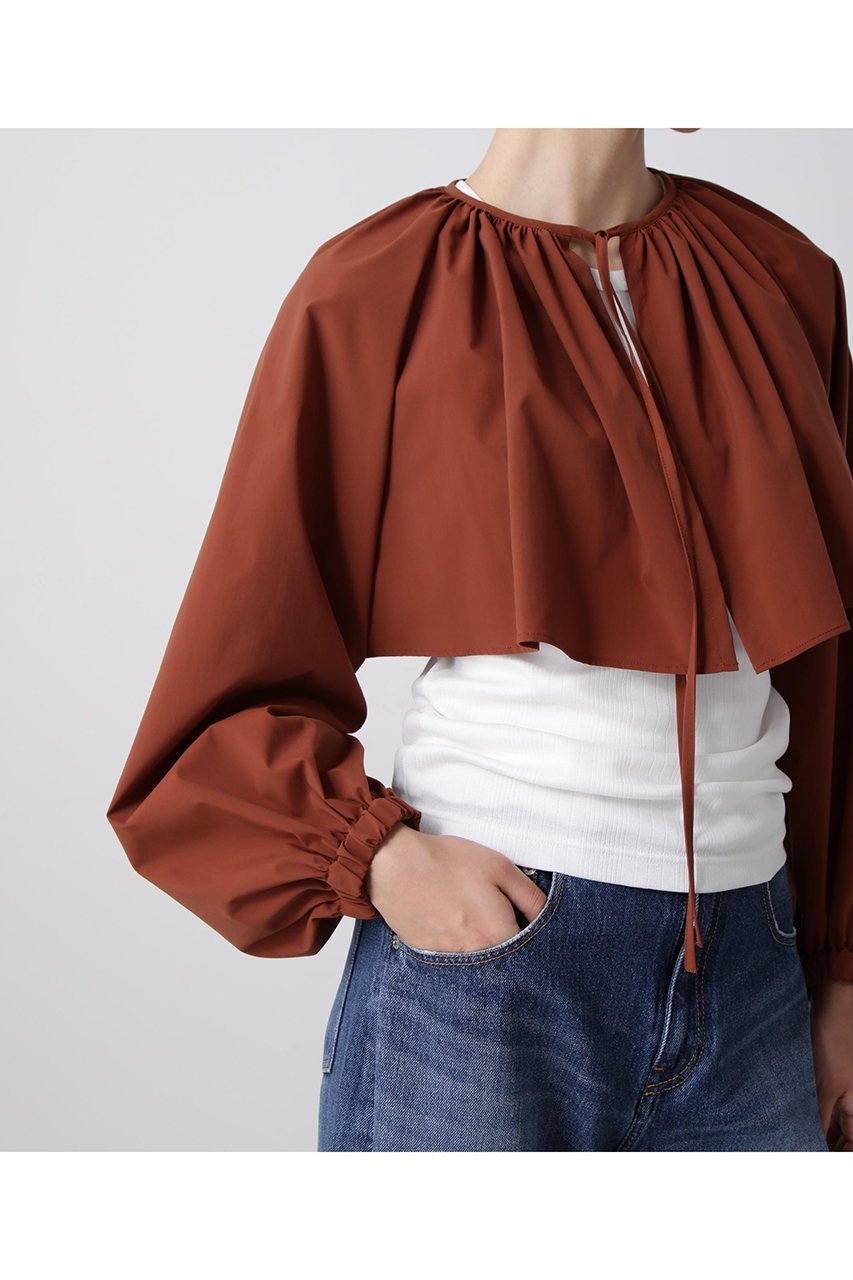 【ヒューエルミュージアム/hueLe Museum】の【hLM】タイプライターブラウス 人気、トレンドファッション・服の通販 founy(ファニー) 　ファッション　Fashion　レディースファッション　Fashion for Women　トップス・カットソー　Cut & Sew Tops　シャツ・ブラウス・オフィスカジュアル　Elegant Blouses & Button-Ups　インナー　Innerwear　ストレッチ　Stretch, Stretchy Fabric　スマート　Smart, Elegant　スリーブ　Sleeve, Long Sleeve / Short Sleeve　タイプライター　Typewriter Fabric, Crisp Cotton　タートルネック　Turtleneck, High Neck　ロング　Long, Long-Length　半袖　Short Sleeve, Half Sleeve　夏　Summer　秋　Autumn　other-6|ID: prp329100004882335 ipo3291000000036442694