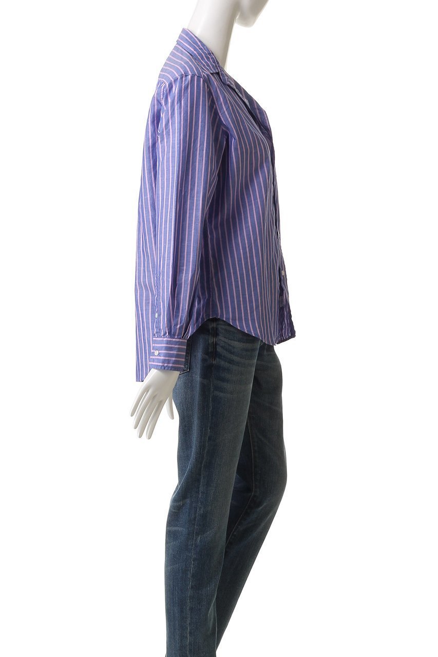 【フランク&アイリーン/Frank&Eileen】のEILEEN イタリアンコットン ピンクストライプ シャツ 人気、トレンドファッション・服の通販 founy(ファニー) 　ファッション　Fashion　レディースファッション　Fashion for Women　トップス・カットソー　Cut & Sew Tops　シャツ・ブラウス・オフィスカジュアル　Elegant Blouses & Button-Ups　ストライプ　Stripe, Striped Pattern　スリーブ　Sleeve, Long Sleeve / Short Sleeve　フィット　Fit, Slim Fit　リラックス　Relax, Relaxed Fit　ロング　Long, Long-Length　other-3|ID: prp329100004882344 ipo3291000000036442783