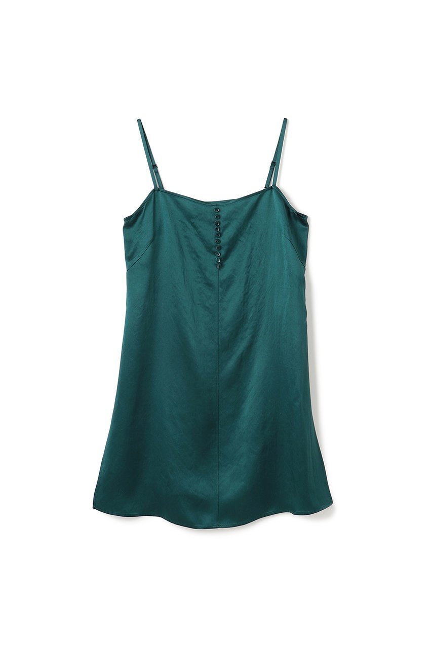 【アンクレイヴ/uncrave】のアセテートヴィンテージサテン キャミソールブラウス インテリア・キッズ・メンズ・レディースファッション・服の通販 founy(ファニー) 　ファッション　Fashion　レディースファッション　Fashion for Women　トップス・カットソー　Cut & Sew Tops　キャミソール&ノースリーブ　Camisoles & Sleeveless Tops　シャツ・ブラウス・オフィスカジュアル　Elegant Blouses & Button-Ups　おすすめ　Recommended / Our Picks　インナー　Innerwear　キャミソール　Camisole, Spaghetti Strap Top　ショート　Short, Short Length　スリット　Slit, Slit Detail　スリーブ　Sleeve, Long Sleeve / Short Sleeve　セットアップ　Set-Up, Coordinated Outfit　バランス　Balance, Style Balance　フロント　Front, Front Design　ヴィンテージ　Vintage Style　エレガント 上品　Elegant　吸水　Absorbent, Quick-Dry　ダークグリーン|ID: prp329100004882389 ipo3291000000036443176