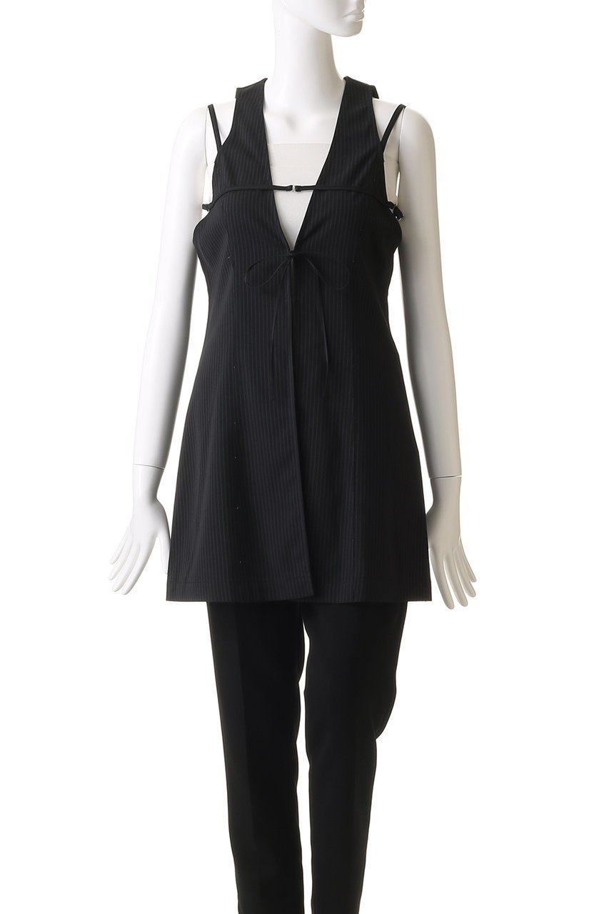 【プランク プロジェクト/PRANK PROJECT】のチュニックベスト / Tunic Vest 人気、トレンドファッション・服の通販 founy(ファニー) 　ファッション　Fashion　レディースファッション　Fashion for Women　アウター　Coat / Outerwear Collection　トップス・カットソー　Cut & Sew Tops　キャミソール&ノースリーブ　Camisoles & Sleeveless Tops　シャツ・ブラウス・オフィスカジュアル　Elegant Blouses & Button-Ups　ベスト&ジレ / 重ね着スタイル　Vests & Gilets　おすすめ　Recommended / Our Picks　コンビ　Combo, Combination Style　サテン　Satin, Glossy Fabric　シンプル　Simple, Minimal　タンク　Tank Top, Sleeveless Top　チュニック　Tunic, Long Top　ツイル　Twist, Twisted Detail　ノースリーブ　Sleeveless, No-Sleeve　ベスト　Vest, Waistcoat　ラップ　Wrap, Wrap Design　夏　Summer　秋　Autumn　長袖　Long Sleeve, Full Sleeve　other-2|ID: prp329100004882399 ipo3291000000036443254