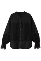 【アルアバイル/allureville】のレーシードッキングシャツ 人気、トレンドファッション・服の通販 founy(ファニー) ファッション Fashion レディースファッション Fashion for Women トップス・カットソー Cut & Sew Tops シャツ・ブラウス・オフィスカジュアル Elegant Blouses & Button-Ups スリーブ Sleeve, Long Sleeve / Short Sleeve ドッキング Docking, Mixed Material バランス Balance, Style Balance レース Lace, Lace Fabric ロング Long, Long-Length エレガント 上品 Elegant thumbnail ブラック|ID: prp329100004882402 ipo3291000000036443273