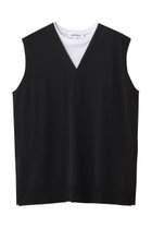 【エンフォルド/ENFOLD】のSLEEVELESS PULLOVER/プルオーバー 人気、トレンドファッション・服の通販 founy(ファニー) ファッション Fashion レディースファッション Fashion for Women トップス・カットソー Cut & Sew Tops キャミソール&ノースリーブ Camisoles & Sleeveless Tops シャツ・ブラウス・オフィスカジュアル Elegant Blouses & Button-Ups カジュアルプルオーバー・ニットトップス Pullovers & Knit Tops / Casual Pullovers カットソー Cut and Sewn Top シンプル Simple, Minimal ドッキング Docking, Mixed Material ノースリーブ Sleeveless, No-Sleeve thumbnail ブラック|ID: prp329100004882408 ipo3291000000036443334