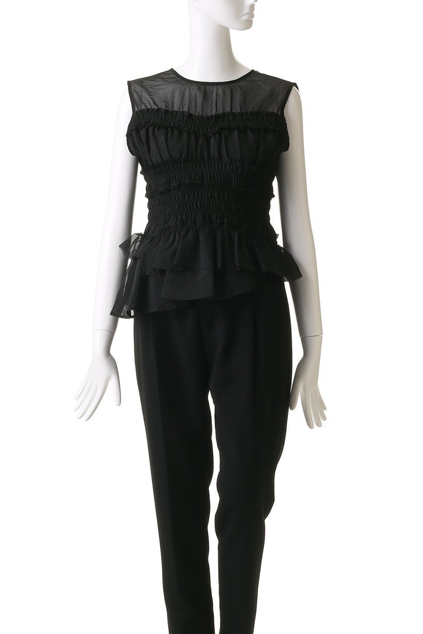 【メゾンスペシャル/MAISON SPECIAL】の2way Sleeve Ruffle Blouse/2WAYスリーブフリルブラウス 人気、トレンドファッション・服の通販 founy(ファニー) ファッション Fashion レディースファッション Fashion for Women トップス・カットソー Cut & Sew Tops シャツ・ブラウス・オフィスカジュアル Elegant Blouses & Button-Ups エアリー Airy Texture シャンブレー Chambray, Denim-Like Fabric シャーリング Shirring, Ruched ショート Short, Short Length スリーブ Sleeve, Long Sleeve / Short Sleeve ドット Polka Dot, Dot Pattern ノースリーブ Sleeveless, No-Sleeve フェミニン Feminine, Girly フリル Frill, Ruffle ロング Long, Long-Length other-7|ID: prp329100004882425 ipo3291000000036443546