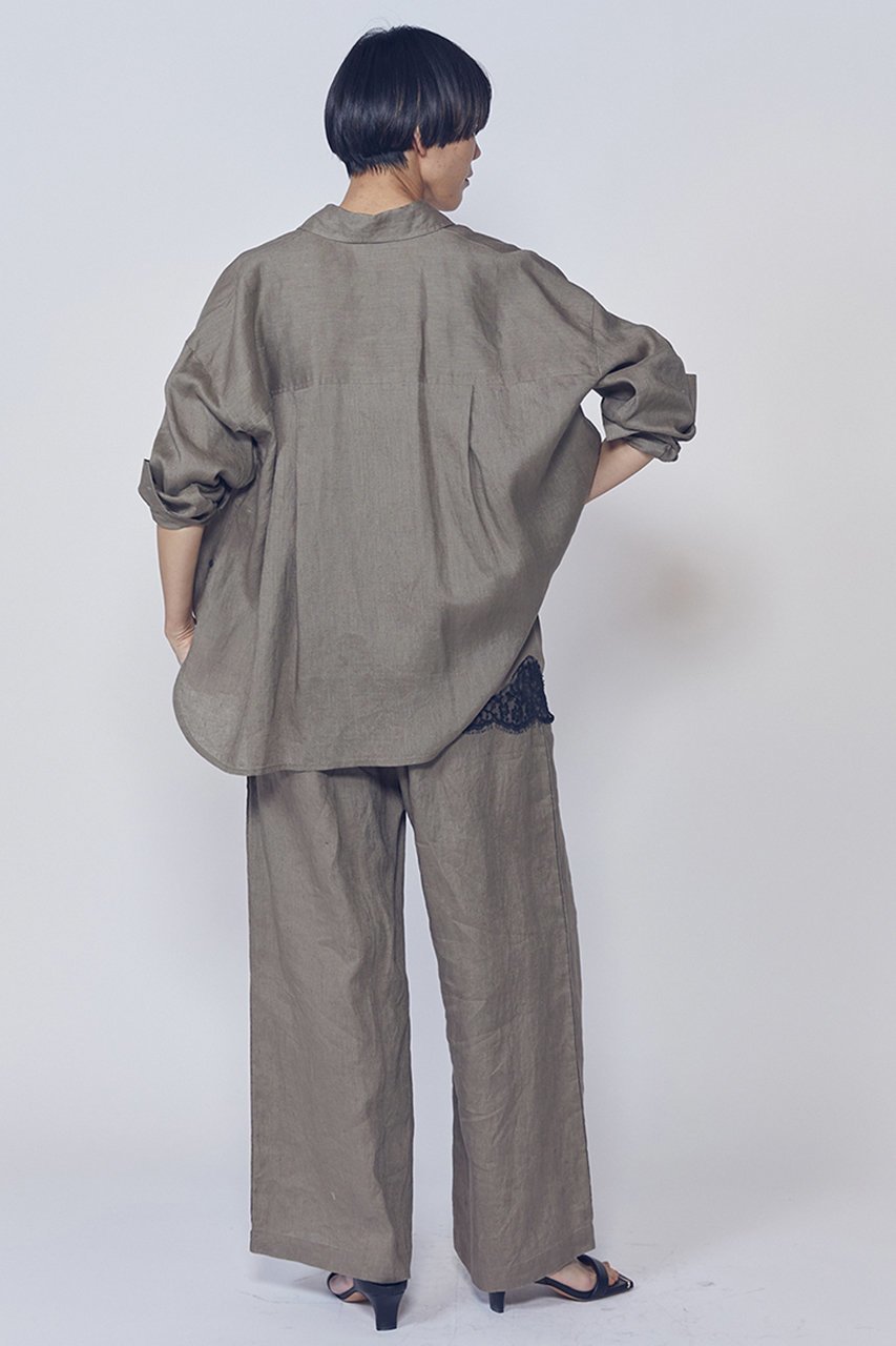 【プルミエ アロンディスモン/1er Arrondissement】のウォッシュリネンシャツ 人気、トレンドファッション・服の通販 founy(ファニー) 　ファッション　Fashion　レディースファッション　Fashion for Women　トップス・カットソー　Cut & Sew Tops　シャツ・ブラウス・オフィスカジュアル　Elegant Blouses & Button-Ups　スリーブ　Sleeve, Long Sleeve / Short Sleeve　バランス　Balance, Style Balance　リネン　Linen, Linen Fabric　ロング　Long, Long-Length　新作・新入荷　New Arrivals / New In　羽織　Haori, Light Jacket　other-3|ID: prp329100004882440 ipo3291000000036443736