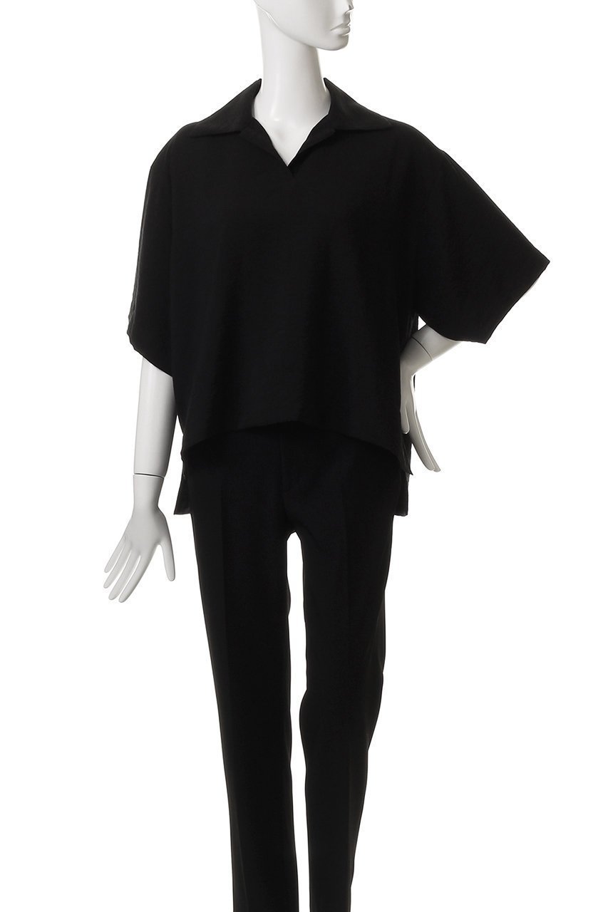 【フローレント/FLORENT】のオープンカラー ブラウス 人気、トレンドファッション・服の通販 founy(ファニー) 　ファッション　Fashion　レディースファッション　Fashion for Women　トップス・カットソー　Cut & Sew Tops　シャツ・ブラウス・オフィスカジュアル　Elegant Blouses & Button-Ups　ショート　Short, Short Length　スリーブ　Sleeve, Long Sleeve / Short Sleeve　センター　Center, Center Line　タンブラー　Tumbler, Travel Mug　ワイド　Wide, Wide Fit　エレガント 上品　Elegant　other-2|ID: prp329100004882447 ipo3291000000036443815