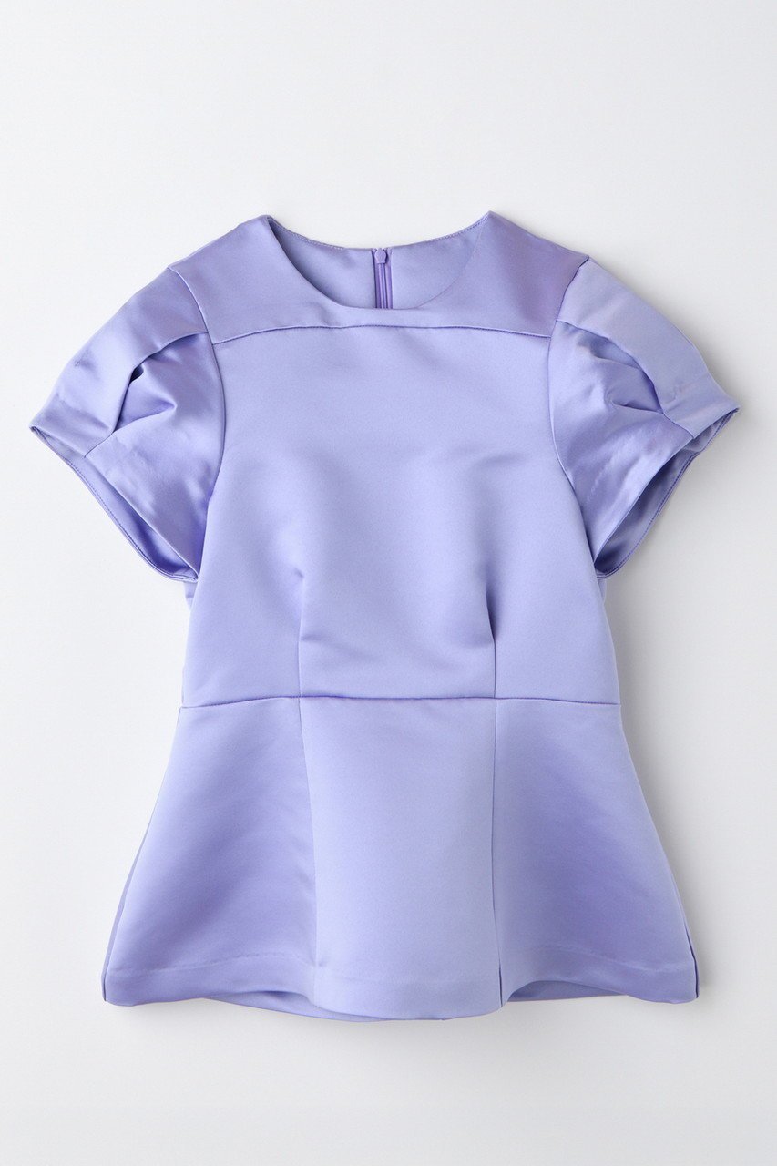 【エンフォルド/ENFOLD】のCLASSIC BLOUSE/ブラウス インテリア・キッズ・メンズ・レディースファッション・服の通販 founy(ファニー) 　ファッション　Fashion　レディースファッション　Fashion for Women　トップス・カットソー　Cut & Sew Tops　シャツ・ブラウス・オフィスカジュアル　Elegant Blouses & Button-Ups　クラシカル　Classical, Vintage-Inspired　コンパクト　Compact, Small Size　サテン　Satin, Glossy Fabric　ショート　Short, Short Length　スリーブ　Sleeve, Long Sleeve / Short Sleeve　エレガント 上品　Elegant　今季　This Season, Current Season　ライトパープル|ID: prp329100004882452 ipo3291000000036443873