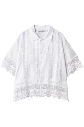 【エリオポール/heliopole】 【normment】CTN FLEX LACE ブラウス人気、トレンドファッション・服の通販 founy(ファニー) ファッション Fashion レディースファッション Fashion for Women トップス・カットソー Cut & Sew Tops シャツ・ブラウス・オフィスカジュアル Elegant Blouses & Button-Ups おすすめ Recommended / Our Picks インナー Innerwear ショート Short, Short Length シンプル Simple, Minimal スリーブ Sleeve, Long Sleeve / Short Sleeve ボトム Bottoms, Lower Wear レース Lace, Lace Fabric |ID:prp329100004882453