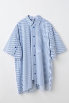 【ナゴンスタンス/nagonstans】のソフトタイプライター アシンメトリー SH/シャツ 人気、トレンドファッション・服の通販 founy(ファニー) ファッション Fashion レディースファッション Fashion for Women トップス・カットソー Cut & Sew Tops シャツ・ブラウス・オフィスカジュアル Elegant Blouses & Button-Ups アシンメトリー Asymmetrical Style ショート Short, Short Length スリーブ Sleeve, Long Sleeve / Short Sleeve タイプライター Typewriter Fabric, Crisp Cotton フレア Flare, Flared thumbnail Sky|ID: prp329100004882464 ipo3291000000036443992