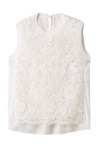【アナイ/ANAYI】のケミカルレースフレアブラウス 人気、トレンドファッション・服の通販 founy(ファニー) ファッション Fashion レディースファッション Fashion for Women トップス・カットソー Cut & Sew Tops キャミソール&ノースリーブ Camisoles & Sleeveless Tops シャツ・ブラウス・オフィスカジュアル Elegant Blouses & Button-Ups エレガント 上品 Elegant ギャザー Gathered, Ruffled ノースリーブ Sleeveless, No-Sleeve フェミニン Feminine, Girly フラワー Flower, Floral フレア Flare, Flared レース Lace, Lace Fabric thumbnail ホワイト|ID: prp329100004882473 ipo3291000000036444099