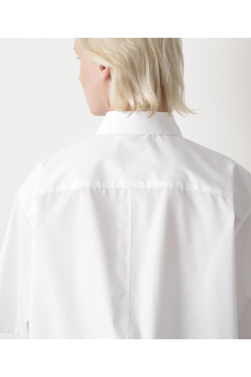 【ヒューエルミュージアム/hueLe Museum】の【STUMBLY】Half Sleeve Shirt 人気、トレンドファッション・服の通販 founy(ファニー) 　ファッション　Fashion　レディースファッション　Fashion for Women　トップス・カットソー　Cut & Sew Tops　シャツ・ブラウス・オフィスカジュアル　Elegant Blouses & Button-Ups　ショート　Short, Short Length　シンプル　Simple, Minimal　スリーブ　Sleeve, Long Sleeve / Short Sleeve　タイプライター　Typewriter Fabric, Crisp Cotton　other-8|ID: prp329100004882487 ipo3291000000036444249