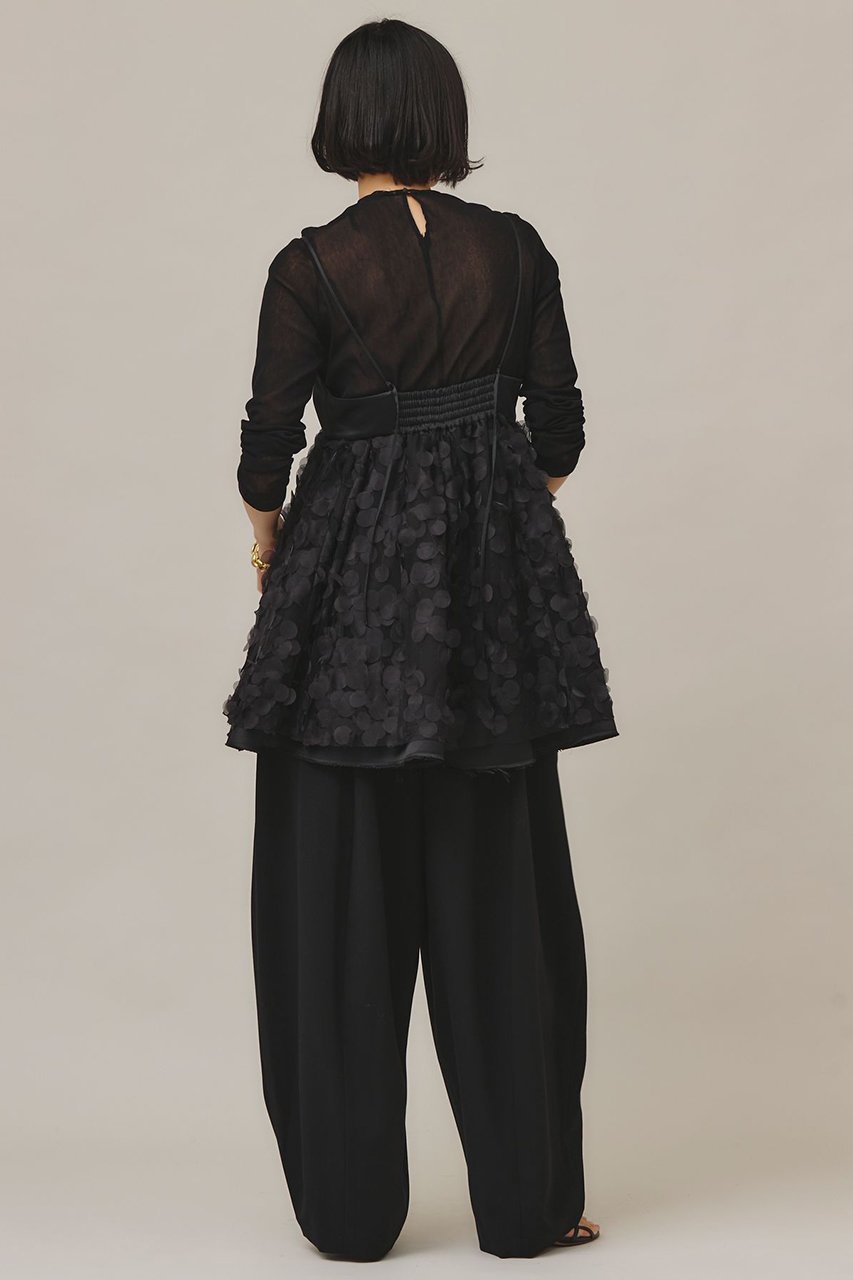 【カレンソロジー/Curensology】のドットチュールキャミソール 人気、トレンドファッション・服の通販 founy(ファニー) 　ファッション　Fashion　レディースファッション　Fashion for Women　トップス・カットソー　Cut & Sew Tops　キャミソール&ノースリーブ　Camisoles & Sleeveless Tops　シャツ・ブラウス・オフィスカジュアル　Elegant Blouses & Button-Ups　おすすめ　Recommended / Our Picks　カットソー　Cut and Sewn Top　キャミソール　Camisole, Spaghetti Strap Top　サテン　Satin, Glossy Fabric　ダウン　Down, Puffer　チュール　Tulip, Tulip Motif　デニム　Denim, Jeans Material　ドット　Polka Dot, Dot Pattern　ノースリーブ　Sleeveless, No-Sleeve　ベビー　Baby, Babywear　ボトム　Bottoms, Lower Wear　ランダム　Random, Irregular　ルーズ　Loose, Oversized　ワイド　Wide, Wide Fit　other-6|ID: prp329100004882488 ipo3291000000036444263