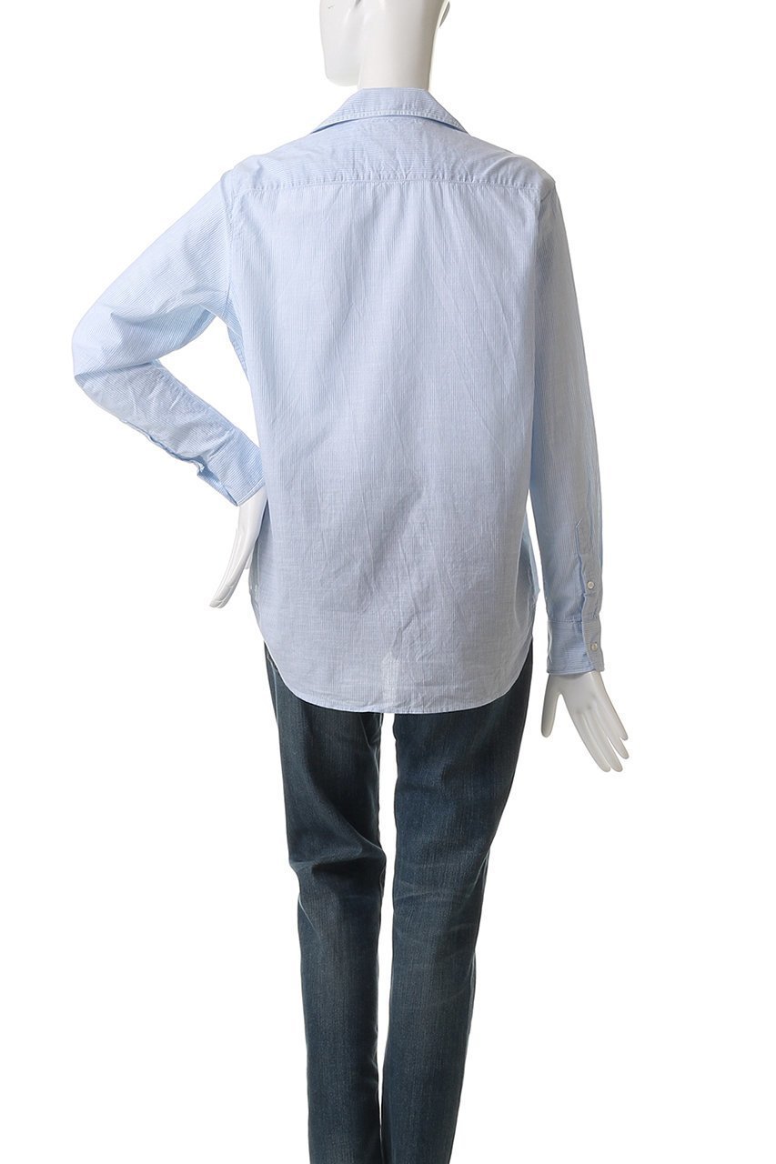 【フランク&アイリーン/Frank&Eileen】のEILEEN イタリアンコットン ブルーストライプシャツ 人気、トレンドファッション・服の通販 founy(ファニー) 　ファッション　Fashion　レディースファッション　Fashion for Women　トップス・カットソー　Cut & Sew Tops　シャツ・ブラウス・オフィスカジュアル　Elegant Blouses & Button-Ups　スリーブ　Sleeve, Long Sleeve / Short Sleeve　ベーシック　Basic, Essential　ロング　Long, Long-Length　定番　Standard, Basic Item　other-4|ID: prp329100004882491 ipo3291000000036444292
