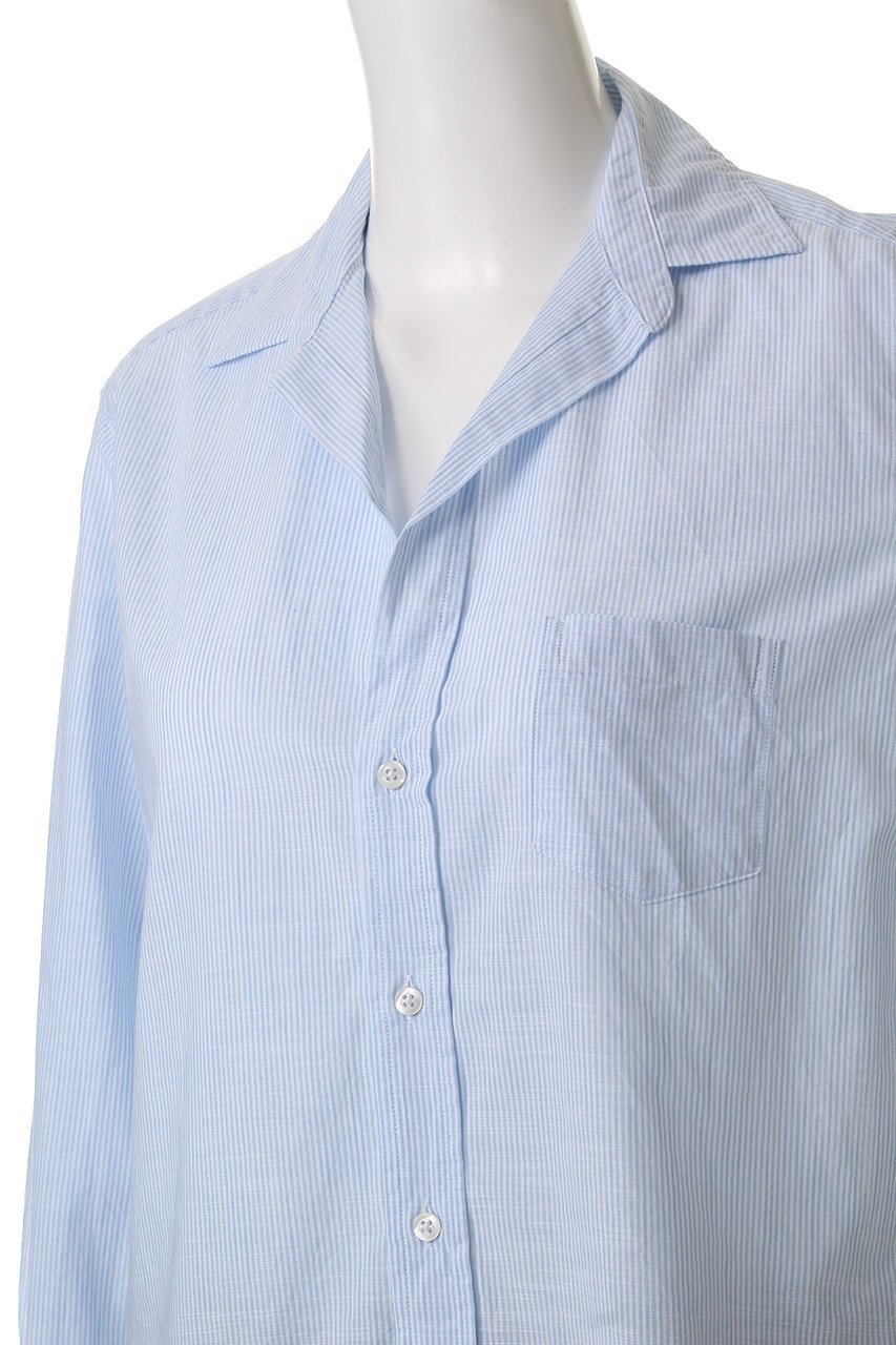 【フランク&アイリーン/Frank&Eileen】のEILEEN イタリアンコットン ブルーストライプシャツ 人気、トレンドファッション・服の通販 founy(ファニー) 　ファッション　Fashion　レディースファッション　Fashion for Women　トップス・カットソー　Cut & Sew Tops　シャツ・ブラウス・オフィスカジュアル　Elegant Blouses & Button-Ups　スリーブ　Sleeve, Long Sleeve / Short Sleeve　ベーシック　Basic, Essential　ロング　Long, Long-Length　定番　Standard, Basic Item　other-5|ID: prp329100004882491 ipo3291000000036444295