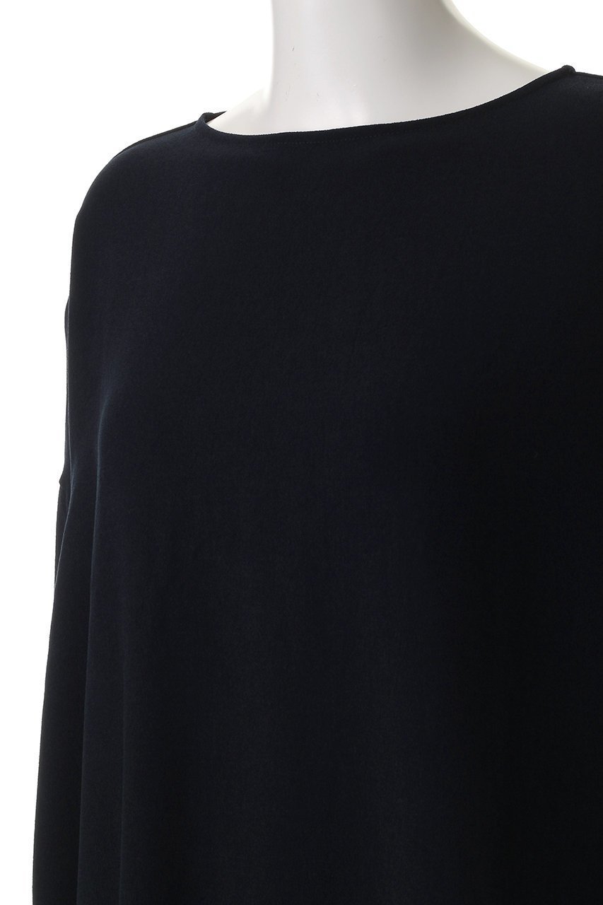 【ミズイロ インド/mizuiro ind】のgeorgette boat neck cocoon P/O プルオーバー 人気、トレンドファッション・服の通販 founy(ファニー) 　ファッション　Fashion　レディースファッション　Fashion for Women　トップス・カットソー　Cut & Sew Tops　シャツ・ブラウス・オフィスカジュアル　Elegant Blouses & Button-Ups　カジュアルプルオーバー・ニットトップス　Pullovers & Knit Tops / Casual Pullovers　なめらか　Smooth, Silky Texture　ショルダー　Shoulder, Shoulder Strap　シンプル　Simple, Minimal　ジョーゼット　Georgette, Semi-Sheer Fabric　スリーブ　Sleeve, Long Sleeve / Short Sleeve　デコルテ　Décolleté, Neckline　ドロップ　Drop Shoulder, Dropped Style　ロング　Long, Long-Length　エレガント 上品　Elegant　other-5|ID: prp329100004882508 ipo3291000000036444480