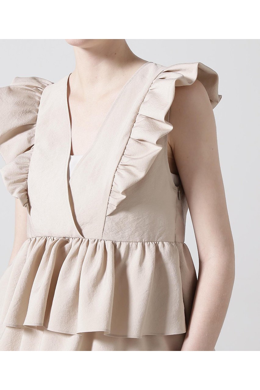 【ヒューエルミュージアム/hueLe Museum】の【hLM】フリルブラウス 人気、トレンドファッション・服の通販 founy(ファニー) ファッション Fashion レディースファッション Fashion for Women トップス・カットソー Cut & Sew Tops キャミソール&ノースリーブ Camisoles & Sleeveless Tops シャツ・ブラウス・オフィスカジュアル Elegant Blouses & Button-Ups ノースリーブ Sleeveless, No-Sleeve フリル Frill, Ruffle other-5|ID: prp329100004882534 ipo3291000000036444724