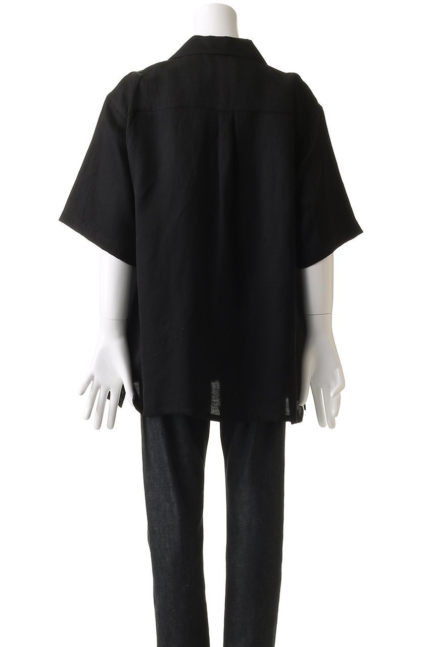 【シュタイン/ssstein】の【UNISEX】VIS/LI TWILL OVERSIZED OPEN COLLAR SS SH 人気、トレンドファッション・服の通販 founy(ファニー) 　ファッション　Fashion　レディースファッション　Fashion for Women　トップス・カットソー　Cut & Sew Tops　シャツ・ブラウス・オフィスカジュアル　Elegant Blouses & Button-Ups　ユニセックス　Unisex, Genderless　ショート　Short, Short Length　スリーブ　Sleeve, Long Sleeve / Short Sleeve　ツイル　Twist, Twisted Detail　リネン　Linen, Linen Fabric　半袖　Short Sleeve, Half Sleeve　other-4|ID: prp329100004882589 ipo3291000000036445222