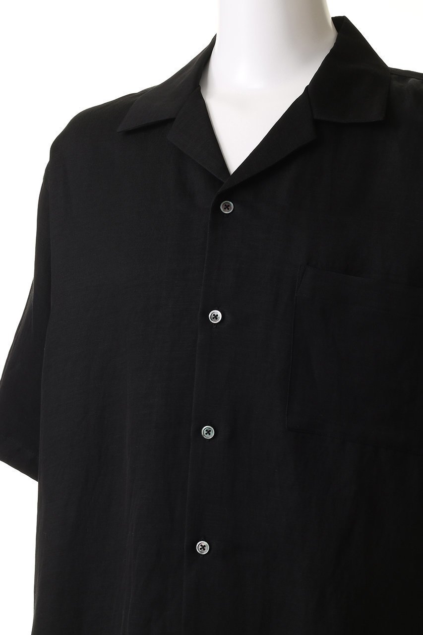 【シュタイン/ssstein】の【UNISEX】VIS/LI TWILL OVERSIZED OPEN COLLAR SS SH 人気、トレンドファッション・服の通販 founy(ファニー) 　ファッション　Fashion　レディースファッション　Fashion for Women　トップス・カットソー　Cut & Sew Tops　シャツ・ブラウス・オフィスカジュアル　Elegant Blouses & Button-Ups　ユニセックス　Unisex, Genderless　ショート　Short, Short Length　スリーブ　Sleeve, Long Sleeve / Short Sleeve　ツイル　Twist, Twisted Detail　リネン　Linen, Linen Fabric　半袖　Short Sleeve, Half Sleeve　other-5|ID: prp329100004882589 ipo3291000000036445224