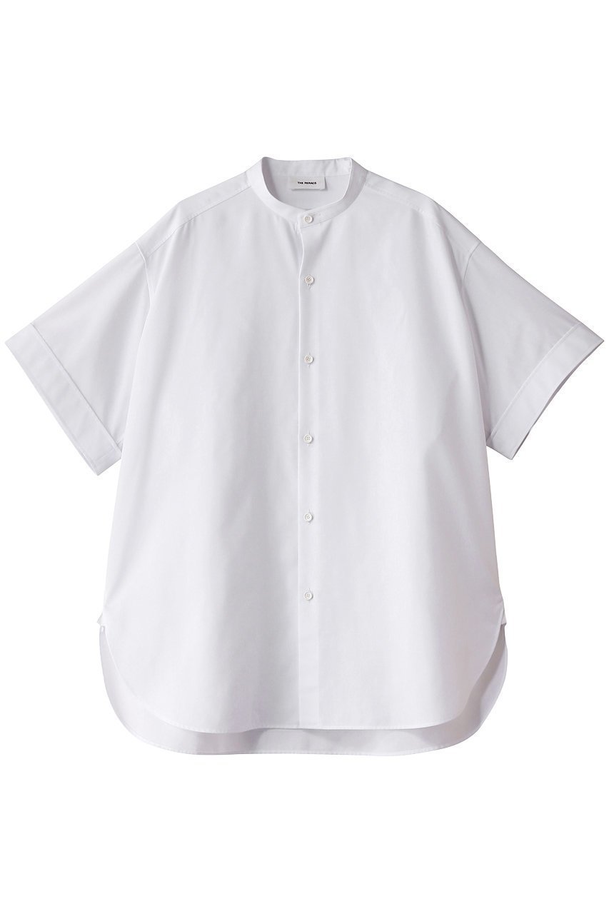 【ザ リラクス/THE RERACS / MEN】の【MEN】ショートスリーブバンドカラーシャツ インテリア・キッズ・メンズ・レディースファッション・服の通販 founy(ファニー) 　ファッション　Fashion　メンズファッション　Fashion for Men　ショート　Short, Short Length　シンプル　Simple, Minimal　スリーブ　Sleeve, Long Sleeve / Short Sleeve　ワイド　Wide, Wide Fit　定番　Standard, Basic Item　ビジネス 仕事 通勤　Business / Work / Commuting　ホワイト|ID: prp329100004882593 ipo3291000000036445268