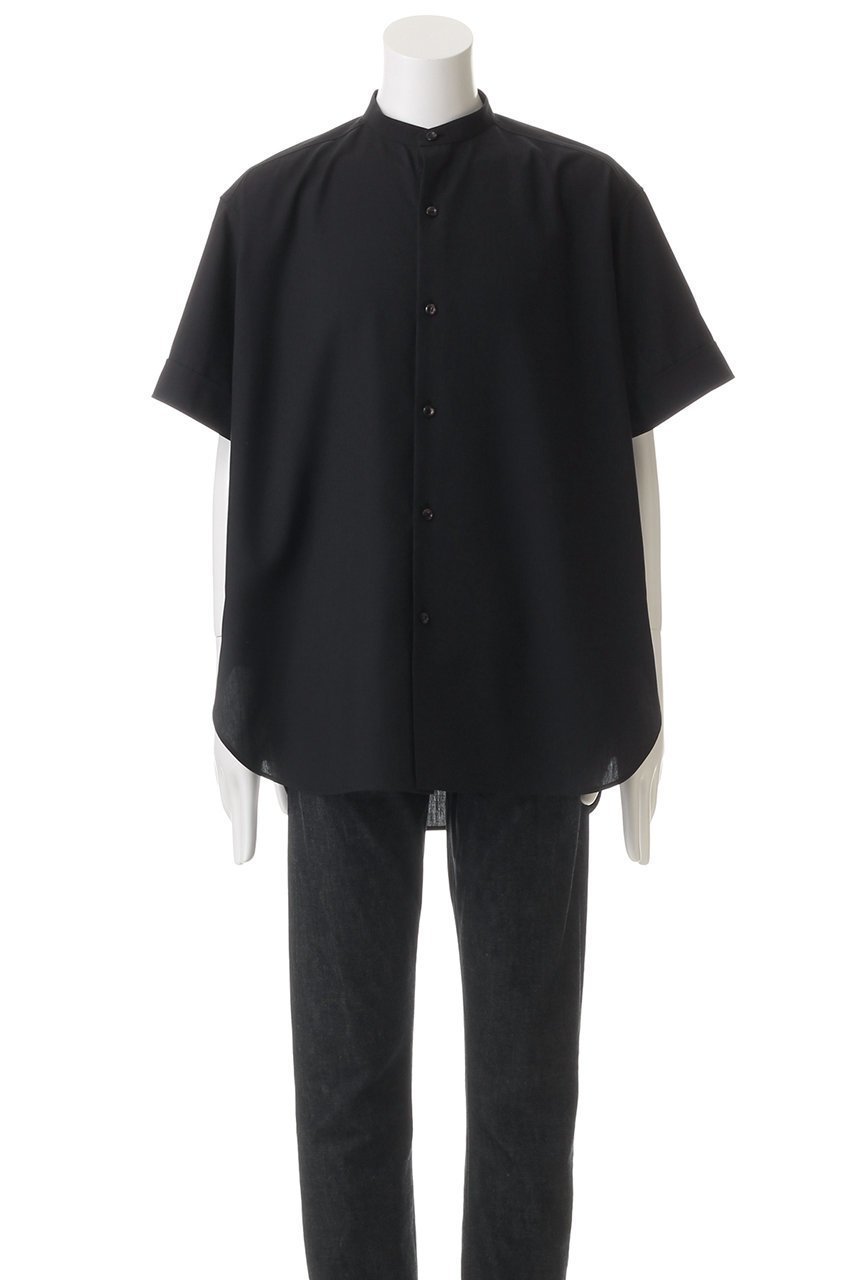 【ザ リラクス/THE RERACS / MEN】の【MEN】ショートスリーブバンドカラーシャツ 人気、トレンドファッション・服の通販 founy(ファニー) 　ファッション　Fashion　メンズファッション　Fashion for Men　ショート　Short, Short Length　シンプル　Simple, Minimal　スリーブ　Sleeve, Long Sleeve / Short Sleeve　ワイド　Wide, Wide Fit　定番　Standard, Basic Item　ビジネス 仕事 通勤　Business / Work / Commuting　other-2|ID: prp329100004882593 ipo3291000000036445272