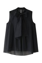 【アナイ/ANAYI】のオーガンジーリボンボウタイブラウス 人気、トレンドファッション・服の通販 founy(ファニー) ファッション Fashion レディースファッション Fashion for Women トップス・カットソー Cut & Sew Tops キャミソール&ノースリーブ Camisoles & Sleeveless Tops シャツ・ブラウス・オフィスカジュアル Elegant Blouses & Button-Ups エアリー Airy Texture エレガント 上品 Elegant オーガンジー Organza Fabric シンプル Simple, Minimal デニム Denim, Jeans Material ノースリーブ Sleeveless, No-Sleeve フェミニン Feminine, Girly リボン Ribbon, Bow thumbnail ネイビー|ID: prp329100004882605 ipo3291000000036445391