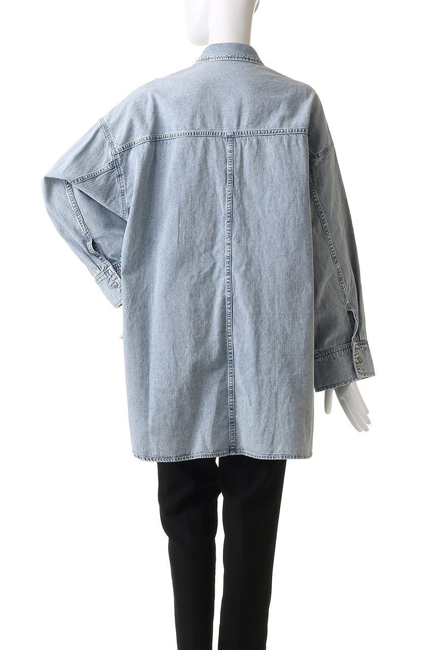 【ハー/HER.】のデニムシャツ 人気、トレンドファッション・服の通販 founy(ファニー) 　ファッション　Fashion　レディースファッション　Fashion for Women　トップス・カットソー　Cut & Sew Tops　シャツ・ブラウス・オフィスカジュアル　Elegant Blouses & Button-Ups　スリーブ　Sleeve, Long Sleeve / Short Sleeve　デニム　Denim, Jeans Material　ロング　Long, Long-Length　羽織　Haori, Light Jacket　other-4|ID: prp329100004882610 ipo3291000000036445431