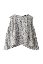【ミズイロ インド/mizuiro ind】のsmall flower print N/S flare P/O プルオーバー 人気、トレンドファッション・服の通販 founy(ファニー) ファッション Fashion レディースファッション Fashion for Women トップス・カットソー Cut & Sew Tops キャミソール&ノースリーブ Camisoles & Sleeveless Tops シャツ・ブラウス・オフィスカジュアル Elegant Blouses & Button-Ups カジュアルプルオーバー・ニットトップス Pullovers & Knit Tops / Casual Pullovers イレギュラーヘム Irregular Hem シアー Sheer, See-Through スリーブ Sleeve, Long Sleeve / Short Sleeve ノースリーブ Sleeveless, No-Sleeve フラワー Flower, Floral フレア Flare, Flared thumbnail gray|ID: prp329100004882636 ipo3291000000036445666