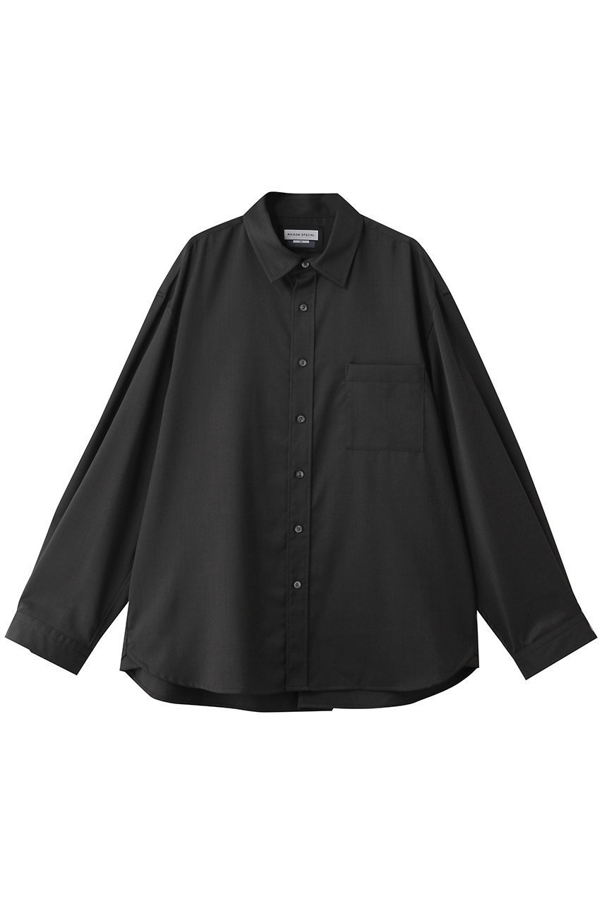 【メゾンスペシャル/MAISON SPECIAL】の【UNISEX】TW Prime-Over L/Sシャツ インテリア・キッズ・メンズ・レディースファッション・服の通販 founy(ファニー) ファッション Fashion レディースファッション Fashion for Women トップス・カットソー Cut & Sew Tops シャツ・ブラウス・オフィスカジュアル Elegant Blouses & Button-Ups ユニセックス Unisex, Genderless クラシカル Classical, Vintage-Inspired シンプル Simple, Minimal スリーブ Sleeve, Long Sleeve / Short Sleeve モダン Modern, Contemporary ロング Long, Long-Length エレガント 上品 Elegant 新作・新入荷 New Arrivals / New In D.BLK(ブラック)|ID: prp329100004882655 ipo3291000000036445871