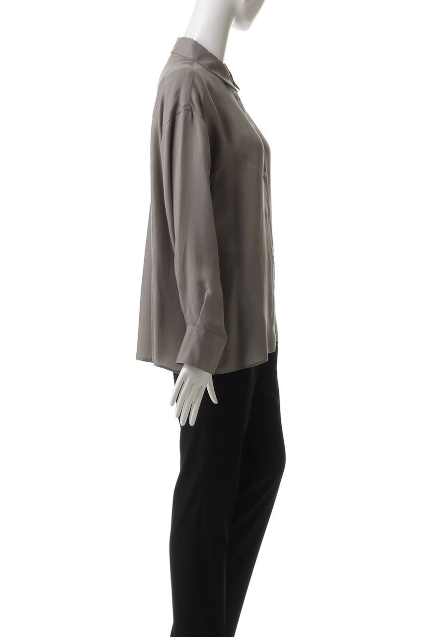 【プルミエ アロンディスモン/1er Arrondissement】のキュプラフィブリルレギュラーカラーシャツ 人気、トレンドファッション・服の通販 founy(ファニー) 　ファッション　Fashion　レディースファッション　Fashion for Women　トップス・カットソー　Cut & Sew Tops　シャツ・ブラウス・オフィスカジュアル　Elegant Blouses & Button-Ups　おすすめ　Recommended / Our Picks　とろみ　Fluid, Flowy Fabric　カシュクール　Wrap Design　キュプラ　Cupro, Eco Fabric　スリーブ　Sleeve, Long Sleeve / Short Sleeve　ボトム　Bottoms, Lower Wear　ロング　Long, Long-Length　エレガント 上品　Elegant　other-3|ID: prp329100004882689 ipo3291000000036446225