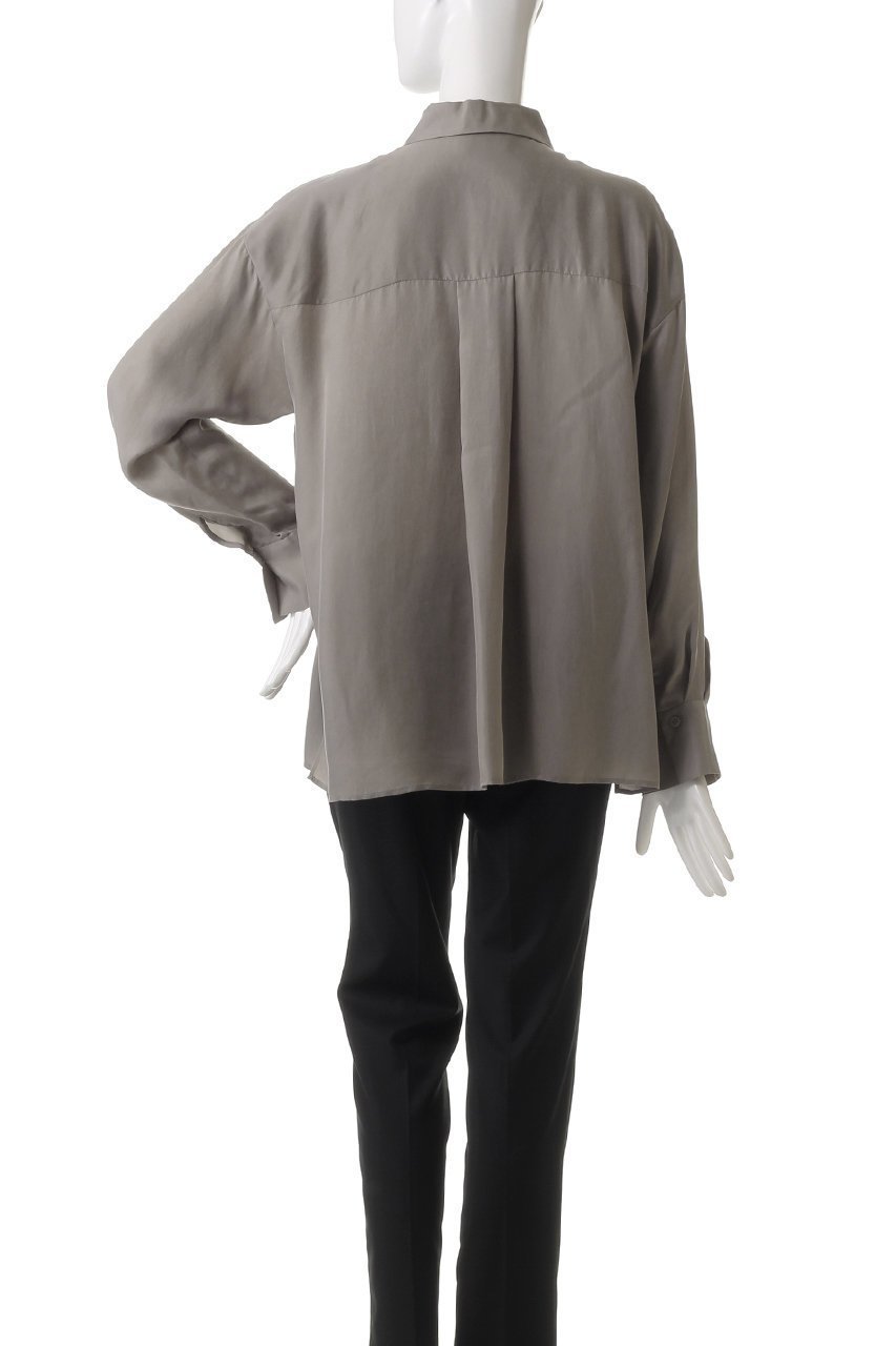 【プルミエ アロンディスモン/1er Arrondissement】のキュプラフィブリルレギュラーカラーシャツ 人気、トレンドファッション・服の通販 founy(ファニー) 　ファッション　Fashion　レディースファッション　Fashion for Women　トップス・カットソー　Cut & Sew Tops　シャツ・ブラウス・オフィスカジュアル　Elegant Blouses & Button-Ups　おすすめ　Recommended / Our Picks　とろみ　Fluid, Flowy Fabric　カシュクール　Wrap Design　キュプラ　Cupro, Eco Fabric　スリーブ　Sleeve, Long Sleeve / Short Sleeve　ボトム　Bottoms, Lower Wear　ロング　Long, Long-Length　エレガント 上品　Elegant　other-4|ID: prp329100004882689 ipo3291000000036446226