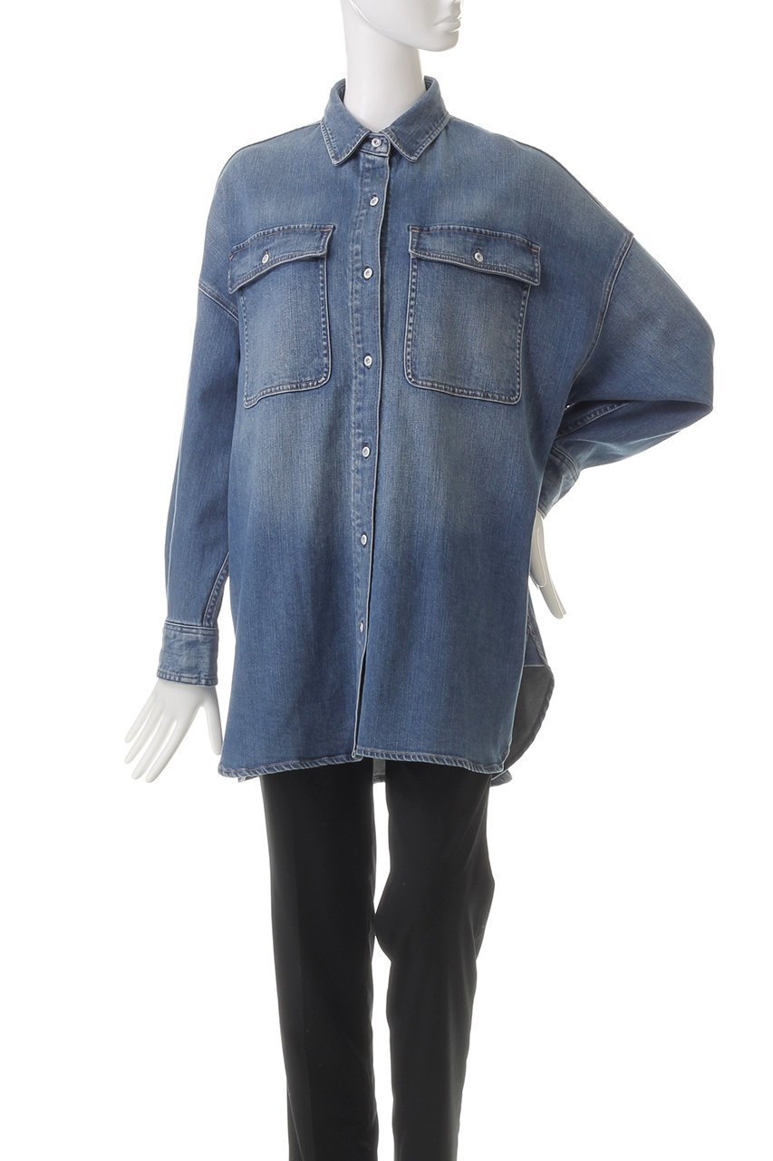【ヘルシーデニム/Healthy Denim】のAlmond スーパービッグシャツ 人気、トレンドファッション・服の通販 founy(ファニー) 　ファッション　Fashion　レディースファッション　Fashion for Women　トップス・カットソー　Cut & Sew Tops　シャツ・ブラウス・オフィスカジュアル　Elegant Blouses & Button-Ups　スリーブ　Sleeve, Long Sleeve / Short Sleeve　チュニック　Tunic, Long Top　ビッグ　Big, Oversized　ポケット　Pocket, Pocket Detail　ロング　Long, Long-Length　羽織　Haori, Light Jacket　other-2|ID: prp329100004882705 ipo3291000000036446385