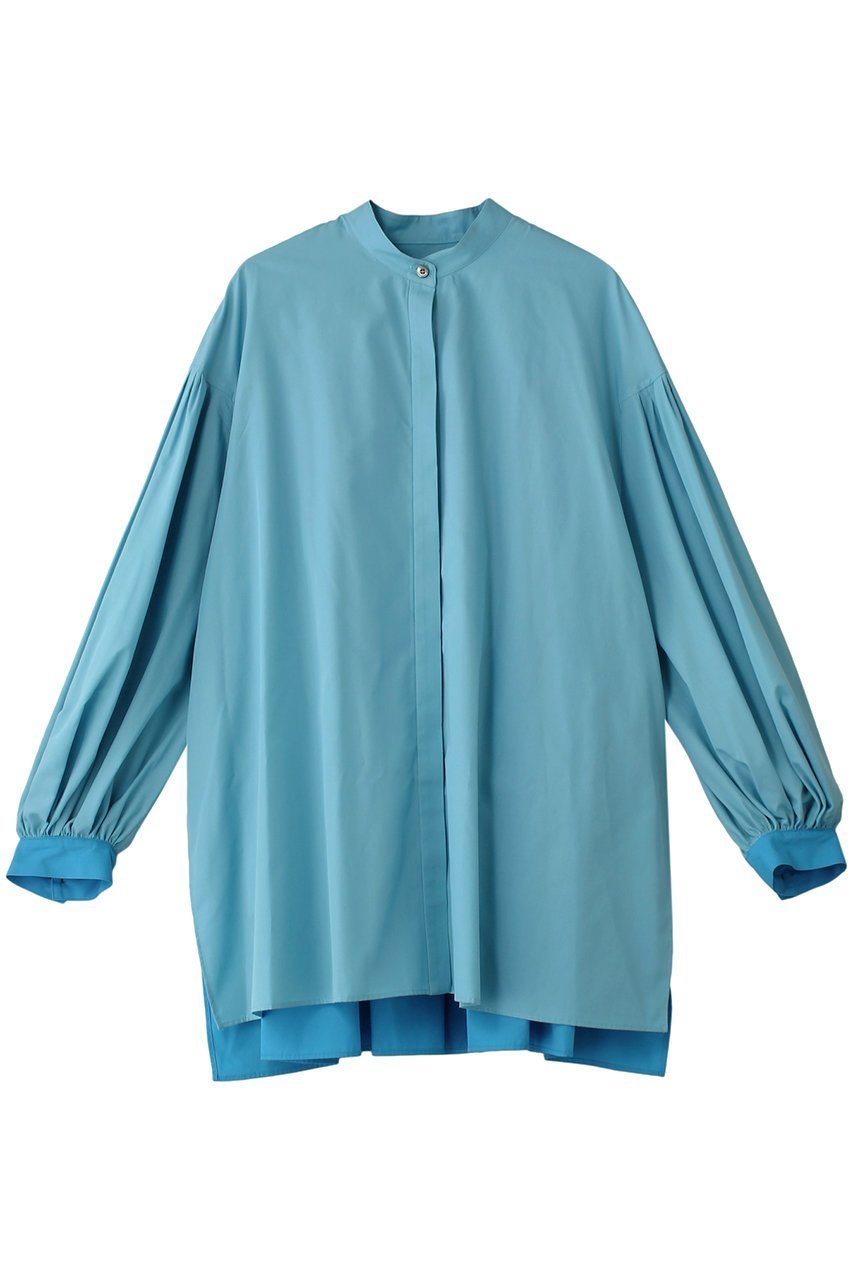 【ル フィル/LE PHIL】のタイプライターギャザーバイカラーブラウス インテリア・キッズ・メンズ・レディースファッション・服の通販 founy(ファニー) ファッション Fashion レディースファッション Fashion for Women トップス・カットソー Cut & Sew Tops シャツ・ブラウス・オフィスカジュアル Elegant Blouses & Button-Ups ギャザー Gathered, Ruffled スリット Slit, Slit Detail スリーブ Sleeve, Long Sleeve / Short Sleeve ブロック Block, Solid Block Pattern ブロード Broadcloth, Fine Cotton ヨーク Yoke, Yoke Design ロング Long, Long-Length サックス|ID: prp329100004882709 ipo3291000000036446419