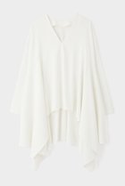 【ル フィル/LE PHIL】の2WAYツイルイレギュラーヘムブラウス 人気、トレンドファッション・服の通販 founy(ファニー) ファッション Fashion レディースファッション Fashion for Women トップス・カットソー Cut & Sew Tops シャツ・ブラウス・オフィスカジュアル Elegant Blouses & Button-Ups イレギュラーヘム Irregular Hem コンパクト Compact, Small Size ストレッチ Stretch, Stretchy Fabric スリーブ Sleeve, Long Sleeve / Short Sleeve ツイル Twist, Twisted Detail ドレープ Drape, Draping Fabric ミックス Mix, Mixed Style ロング Long, Long-Length エレガント 上品 Elegant ビジネス 仕事 通勤 Business / Work / Commuting thumbnail ホワイト|ID: prp329100004882713 ipo3291000000036446458