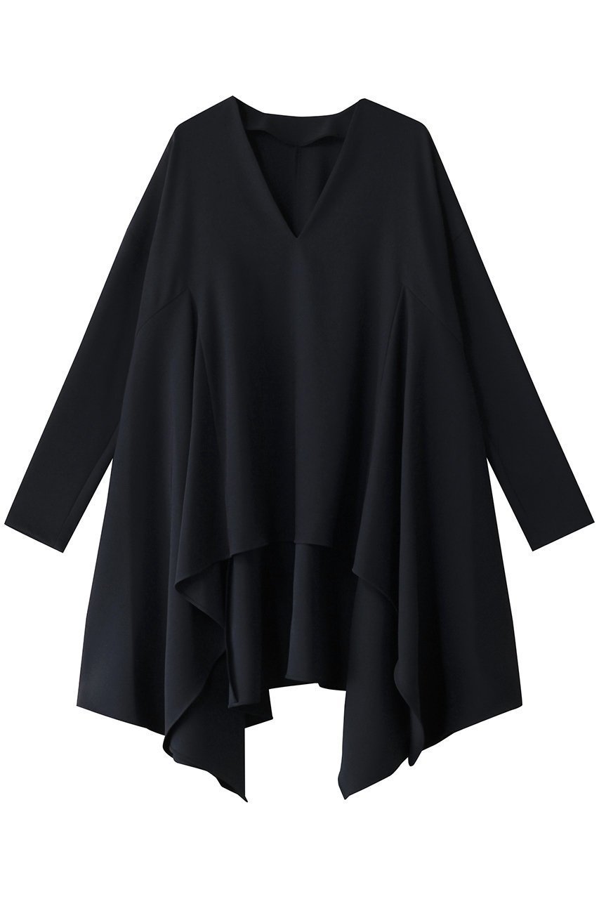 【ル フィル/LE PHIL】の2WAYツイルイレギュラーヘムブラウス インテリア・キッズ・メンズ・レディースファッション・服の通販 founy(ファニー) ファッション Fashion レディースファッション Fashion for Women トップス・カットソー Cut & Sew Tops シャツ・ブラウス・オフィスカジュアル Elegant Blouses & Button-Ups イレギュラーヘム Irregular Hem コンパクト Compact, Small Size ストレッチ Stretch, Stretchy Fabric スリーブ Sleeve, Long Sleeve / Short Sleeve ツイル Twist, Twisted Detail ドレープ Drape, Draping Fabric ミックス Mix, Mixed Style ロング Long, Long-Length エレガント 上品 Elegant ビジネス 仕事 通勤 Business / Work / Commuting ネイビー|ID: prp329100004882713 ipo3291000000036446461