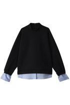 【リムアーク/RIM.ARK】のStripe docking PO/プルオーバー 人気、トレンドファッション・服の通販 founy(ファニー) ファッション Fashion レディースファッション Fashion for Women トップス・カットソー Cut & Sew Tops シャツ・ブラウス・オフィスカジュアル Elegant Blouses & Button-Ups カジュアルプルオーバー・ニットトップス Pullovers & Knit Tops / Casual Pullovers コンパクト Compact, Small Size サテン Satin, Glossy Fabric シンプル Simple, Minimal ストライプ Stripe, Striped Pattern ストレッチ Stretch, Stretchy Fabric スリーブ Sleeve, Long Sleeve / Short Sleeve ドッキング Docking, Mixed Material フォルム Silhouette, Form ロング Long, Long-Length thumbnail ブラック|ID: prp329100004882724 ipo3291000000036446596