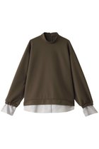 【リムアーク/RIM.ARK】のStripe docking PO/プルオーバー 人気、トレンドファッション・服の通販 founy(ファニー) ファッション Fashion レディースファッション Fashion for Women トップス・カットソー Cut & Sew Tops シャツ・ブラウス・オフィスカジュアル Elegant Blouses & Button-Ups カジュアルプルオーバー・ニットトップス Pullovers & Knit Tops / Casual Pullovers コンパクト Compact, Small Size サテン Satin, Glossy Fabric シンプル Simple, Minimal ストライプ Stripe, Striped Pattern ストレッチ Stretch, Stretchy Fabric スリーブ Sleeve, Long Sleeve / Short Sleeve ドッキング Docking, Mixed Material フォルム Silhouette, Form ロング Long, Long-Length thumbnail カーキ|ID: prp329100004882724 ipo3291000000036446601