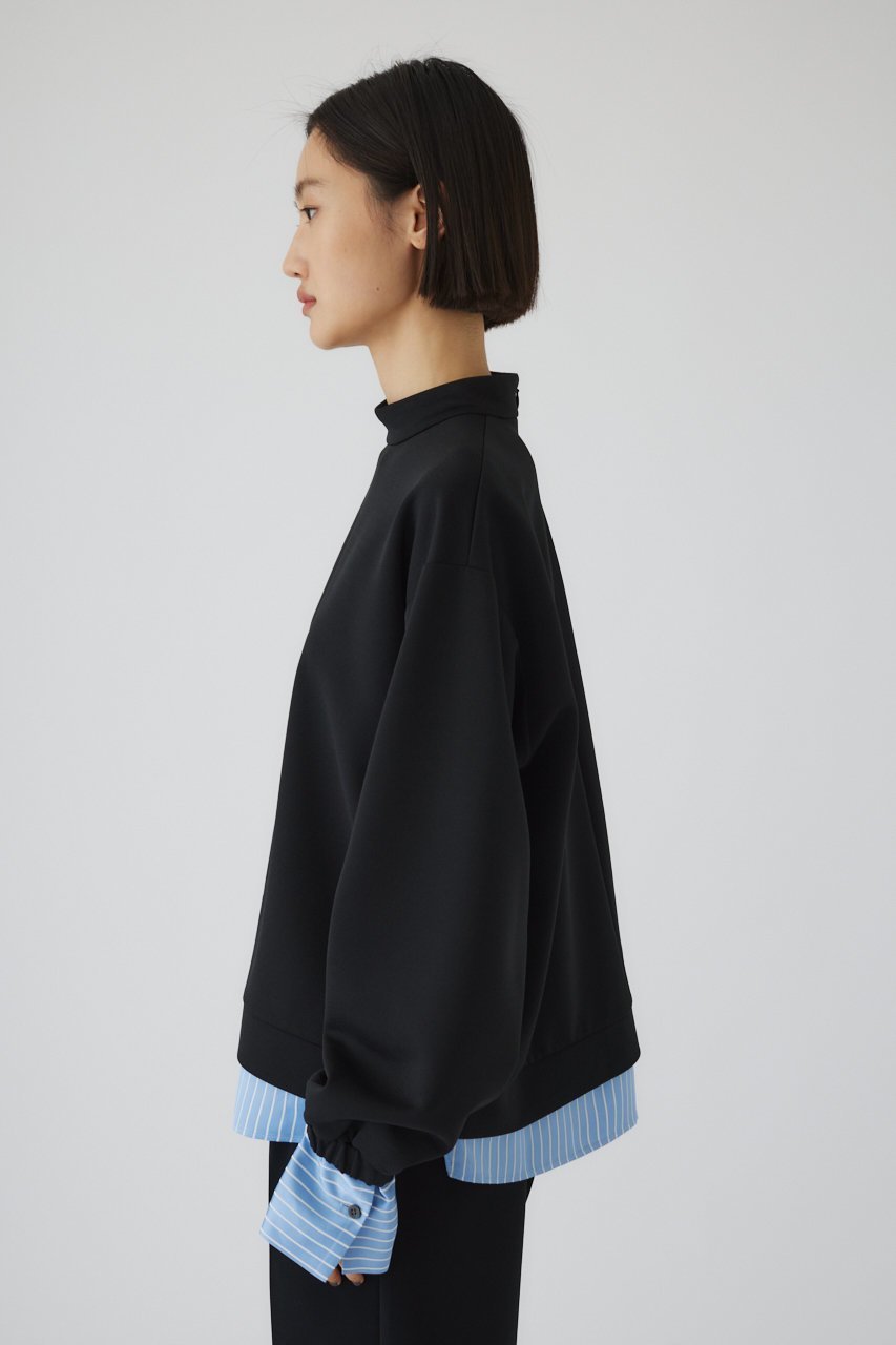 【リムアーク/RIM.ARK】のStripe docking PO/プルオーバー 人気、トレンドファッション・服の通販 founy(ファニー) ファッション Fashion レディースファッション Fashion for Women トップス・カットソー Cut & Sew Tops シャツ・ブラウス・オフィスカジュアル Elegant Blouses & Button-Ups カジュアルプルオーバー・ニットトップス Pullovers & Knit Tops / Casual Pullovers コンパクト Compact, Small Size サテン Satin, Glossy Fabric シンプル Simple, Minimal ストライプ Stripe, Striped Pattern ストレッチ Stretch, Stretchy Fabric スリーブ Sleeve, Long Sleeve / Short Sleeve ドッキング Docking, Mixed Material フォルム Silhouette, Form ロング Long, Long-Length other-7|ID: prp329100004882724 ipo3291000000036446616