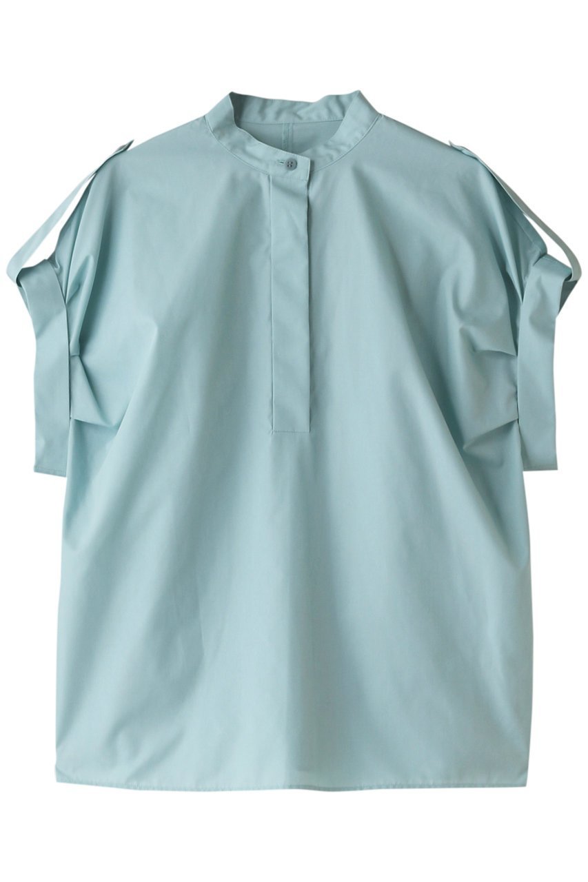 【リムアーク/RIM.ARK】のOver sized roll up SH/シャツ インテリア・キッズ・メンズ・レディースファッション・服の通販 founy(ファニー) ファッション Fashion レディースファッション Fashion for Women トップス・カットソー Cut & Sew Tops シャツ・ブラウス・オフィスカジュアル Elegant Blouses & Button-Ups コンパクト Compact, Small Size ショート Short, Short Length スリーブ Sleeve, Long Sleeve / Short Sleeve ブロード Broadcloth, Fine Cotton ロールアップ Roll-Up, Cuffed Hem ライトブルー|ID: prp329100004882727 ipo3291000000036446643