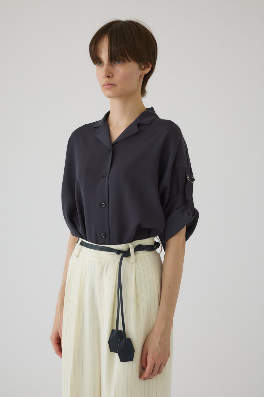 【リムアーク/RIM.ARK】のRoll-up SH/シャツ 人気、トレンドファッション・服の通販 founy(ファニー) 　ファッション　Fashion　レディースファッション　Fashion for Women　トップス・カットソー　Cut & Sew Tops　シャツ・ブラウス・オフィスカジュアル　Elegant Blouses & Button-Ups　スタンダード　Standard, Basic　スリーブ　Sleeve, Long Sleeve / Short Sleeve　バランス　Balance, Style Balance　ロング　Long, Long-Length　ロールアップ　Roll-Up, Cuffed Hem　夏　Summer　other-2|ID: prp329100004882731 ipo3291000000036446691