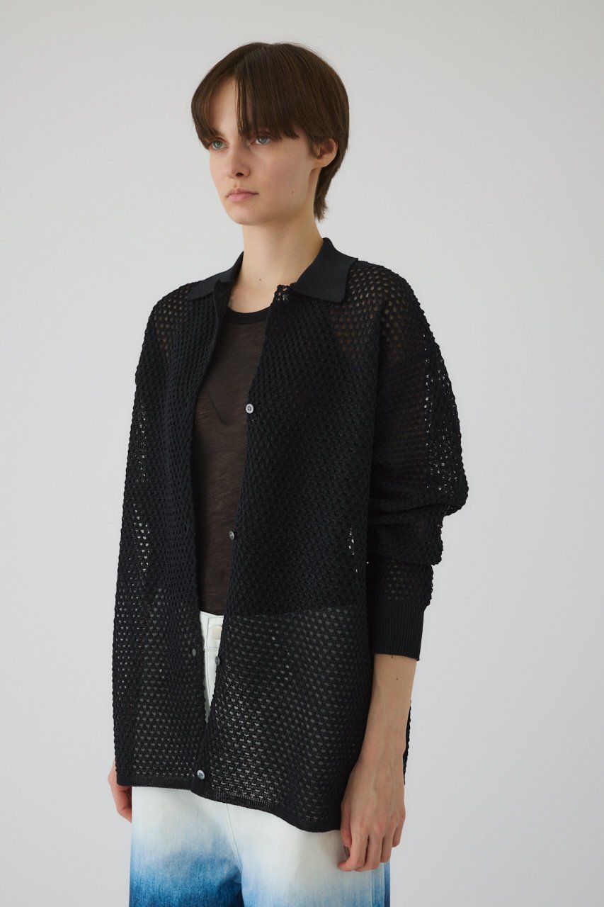 【リムアーク/RIM.ARK】のLace knit SH/シャツ 人気、トレンドファッション・服の通販 founy(ファニー) ファッション Fashion レディースファッション Fashion for Women トップス・カットソー Cut & Sew Tops ニット Knit Tops & Sweaters シャツ・ブラウス・オフィスカジュアル Elegant Blouses & Button-Ups おすすめ Recommended / Our Picks アイレット Eyelet Lace エレガント 上品 Elegant スマート Smart, Elegant スリーブ Sleeve, Long Sleeve / Short Sleeve フラット Flat, Flat Shoes レース Lace, Lace Fabric ロング Long, Long-Length other-2|ID: prp329100004882735 ipo3291000000036446714