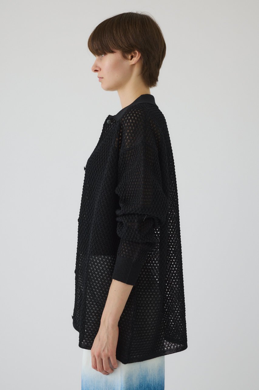 【リムアーク/RIM.ARK】のLace knit SH/シャツ 人気、トレンドファッション・服の通販 founy(ファニー) ファッション Fashion レディースファッション Fashion for Women トップス・カットソー Cut & Sew Tops ニット Knit Tops & Sweaters シャツ・ブラウス・オフィスカジュアル Elegant Blouses & Button-Ups おすすめ Recommended / Our Picks アイレット Eyelet Lace エレガント 上品 Elegant スマート Smart, Elegant スリーブ Sleeve, Long Sleeve / Short Sleeve フラット Flat, Flat Shoes レース Lace, Lace Fabric ロング Long, Long-Length other-3|ID: prp329100004882735 ipo3291000000036446715