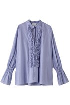 【プルミエ アロンディスモン/1er Arrondissement】のストライプフリルシャツ 人気、トレンドファッション・服の通販 founy(ファニー) ファッション Fashion レディースファッション Fashion for Women トップス・カットソー Cut & Sew Tops シャツ・ブラウス・オフィスカジュアル Elegant Blouses & Button-Ups ギャザー Gathered, Ruffled ストライプ Stripe, Striped Pattern スリーブ Sleeve, Long Sleeve / Short Sleeve ダウン Down, Puffer デニム Denim, Jeans Material フリル Frill, Ruffle フレア Flare, Flared フロント Front, Front Design ロング Long, Long-Length エレガント 上品 Elegant thumbnail ストライプ|ID: prp329100004882742 ipo3291000000036446750