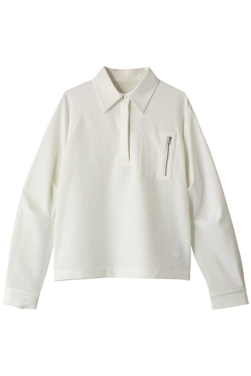 【リムアーク/RIM.ARK】のSleeve tuck asymmetry tops/トップス インテリア・キッズ・メンズ・レディースファッション・服の通販 founy(ファニー) 　ファッション　Fashion　レディースファッション　Fashion for Women　トップス・カットソー　Cut & Sew Tops　シャツ・ブラウス・オフィスカジュアル　Elegant Blouses & Button-Ups　コンパクト　Compact, Small Size　ストレッチ　Stretch, Stretchy Fabric　スリーブ　Sleeve, Long Sleeve / Short Sleeve　ポケット　Pocket, Pocket Detail　マニッシュ　Mannish, Boyish　ロング　Long, Long-Length　オフホワイト|ID: prp329100004882758 ipo3291000000036446903