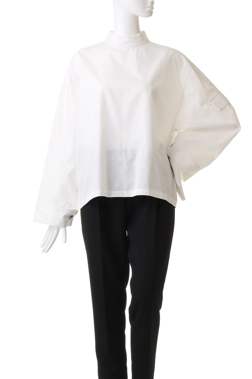 【リムアーク/RIM.ARK】のHigh slit tops/トップス 人気、トレンドファッション・服の通販 founy(ファニー) 　ファッション　Fashion　レディースファッション　Fashion for Women　トップス・カットソー　Cut & Sew Tops　シャツ・ブラウス・オフィスカジュアル　Elegant Blouses & Button-Ups　スリット　Slit, Slit Detail　スリーブ　Sleeve, Long Sleeve / Short Sleeve　ドット　Polka Dot, Dot Pattern　ポケット　Pocket, Pocket Detail　ロング　Long, Long-Length　長袖　Long Sleeve, Full Sleeve　other-2|ID: prp329100004882760 ipo3291000000036446934