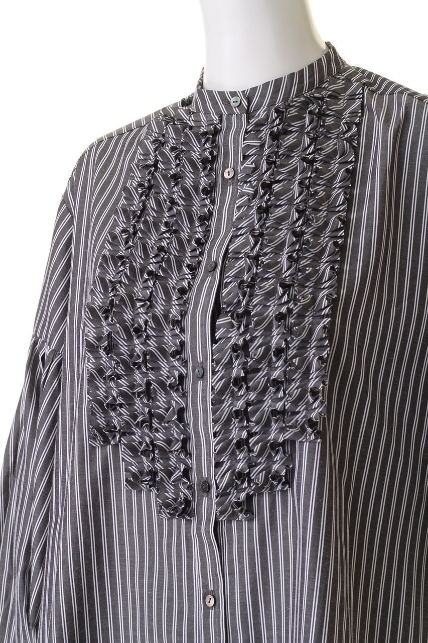 【マリリンムーン/MARILYN MOON】のモダンタックフリルワッシャーブラウス 人気、トレンドファッション・服の通販 founy(ファニー) 　ファッション　Fashion　レディースファッション　Fashion for Women　トップス・カットソー　Cut & Sew Tops　シャツ・ブラウス・オフィスカジュアル　Elegant Blouses & Button-Ups　ジャケット　Jacket, Outerwear　スリーブ　Sleeve, Long Sleeve / Short Sleeve　ベスト　Vest, Waistcoat　ボトム　Bottoms, Lower Wear　ロング　Long, Long-Length　人気　Popular, Best Seller　再入荷　Restock / Back in Stock　other-5|ID: prp329100004882765 ipo3291000000036446993