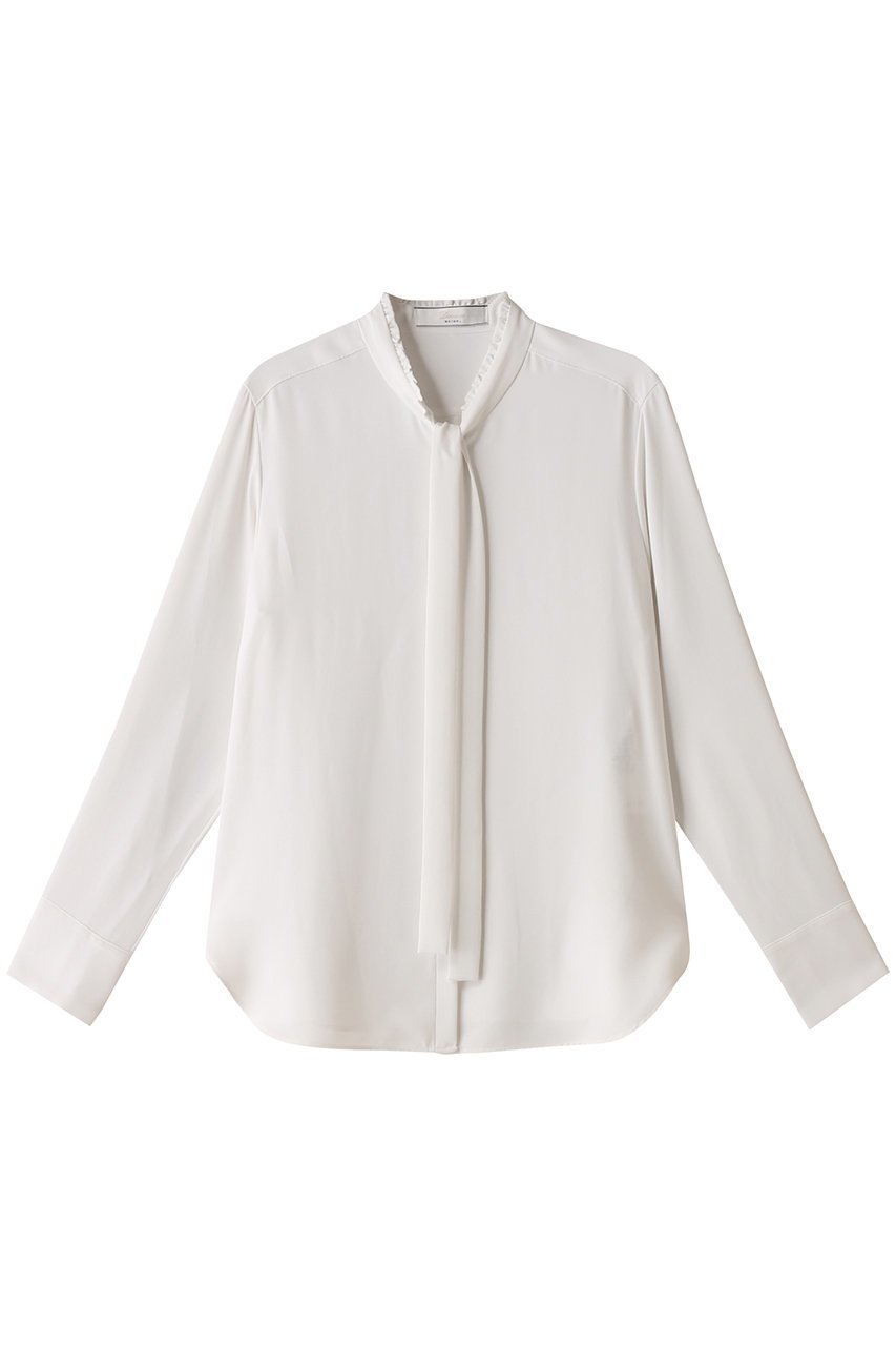 【ベイジ,/BEIGE,】のEVA(エバ)/ボウタイロングスリーブブラウス インテリア・キッズ・メンズ・レディースファッション・服の通販 founy(ファニー) ファッション Fashion レディースファッション Fashion for Women トップス・カットソー Cut & Sew Tops シャツ・ブラウス・オフィスカジュアル Elegant Blouses & Button-Ups とろみ Fluid, Flowy Fabric シンプル Simple, Minimal ジョーゼット Georgette, Semi-Sheer Fabric ストレッチ Stretch, Stretchy Fabric スリーブ Sleeve, Long Sleeve / Short Sleeve フリル Frill, Ruffle ロング Long, Long-Length エレガント 上品 Elegant White|ID: prp329100004882767 ipo3291000000036446998