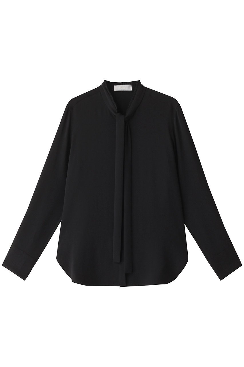 【ベイジ,/BEIGE,】のEVA(エバ)/ボウタイロングスリーブブラウス インテリア・キッズ・メンズ・レディースファッション・服の通販 founy(ファニー) ファッション Fashion レディースファッション Fashion for Women トップス・カットソー Cut & Sew Tops シャツ・ブラウス・オフィスカジュアル Elegant Blouses & Button-Ups とろみ Fluid, Flowy Fabric シンプル Simple, Minimal ジョーゼット Georgette, Semi-Sheer Fabric ストレッチ Stretch, Stretchy Fabric スリーブ Sleeve, Long Sleeve / Short Sleeve フリル Frill, Ruffle ロング Long, Long-Length エレガント 上品 Elegant Black|ID: prp329100004882767 ipo3291000000036447000